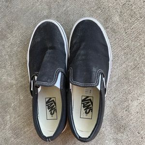 VANS Black Slip-On Women’s Size 7 Shoes
